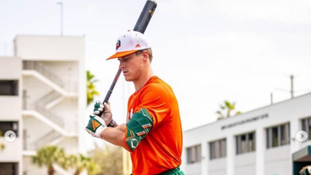 Jacob Burke Outfielder Miami Hurricanes - round 11 with pick No. 341 by the Chicago White Sox
